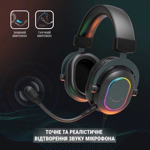 Уцінка навушники Fifine H6 RGB White (Розкрита упаковка, 926253) купити в Україні | Telemart фото