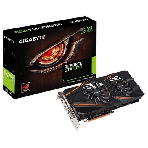 Відеокарта Gigabyte GeForce GTX 1070 WindForce 2X 8192MB (GV-N1070WF2-8GD) (Відновлено продавцем, 926344) купити в Україні | Telemart фото