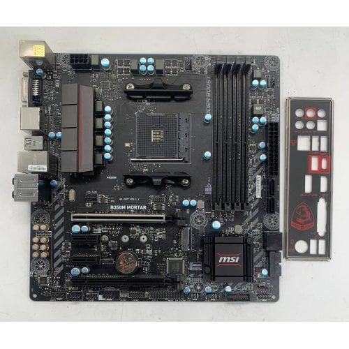 Материнська плата MSI B350M MORTAR (sAM4, AMD B350) (Відновлено продавцем, 926346) купити в Україні | Telemart фото