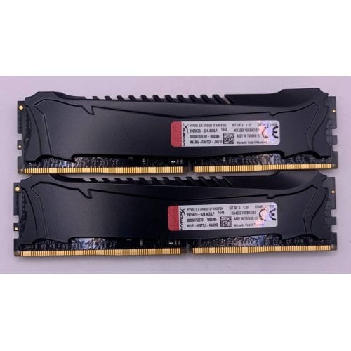Озп Kingston DDR4 32GB (2x16GB) 2666Mhz HyperX Savage Black (HX426C15SBK2/32) (Відновлено продавцем, 926358) купити в Україні | Telemart фото