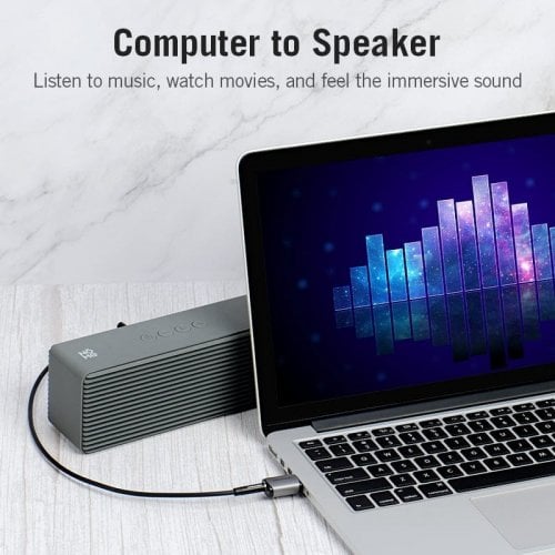 Звуковая карта Vention USB to Jack 3.5mm TRRS Metal (CDLH0) Grey купить в Украине | Telemart фото