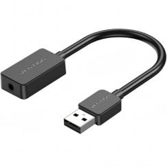 Звуковая карта Vention USB AUX Jack 3.5mm (CDZB0) Black