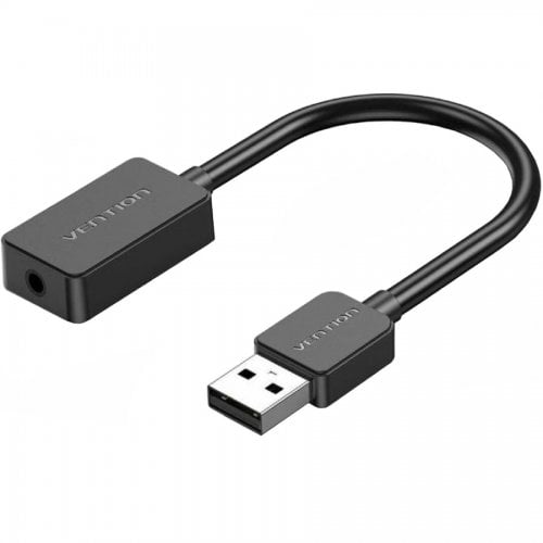 Звуковая карта Vention USB AUX Jack 3.5mm (CDZB0) Black купить в Украине | Telemart фото