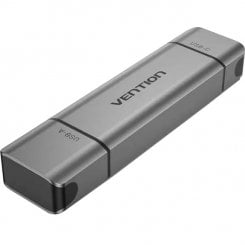 Кардридер Vention Cardreader USB 3.0/USB Type-C 2 in 1 (CLLH0) Grey