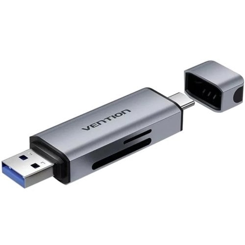 Кардрідер Vention Cardreader USB 3.0/USB Type-C 2 in 1 (CLLH0) Grey купити в Україні | Telemart фото