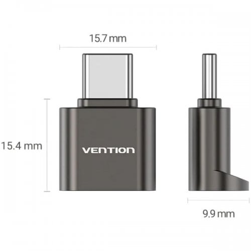 Кардридер Vention Cardreader USB Type-C to microSD (CLMH0) Grey купить в Украине | Telemart фото