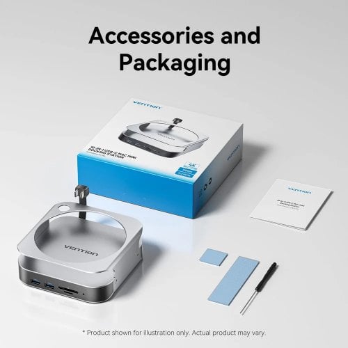 Док-станция Vention Docking Station for Mac mini USB Type-C (THIHAG) Silver купить в Украине | Telemart фото