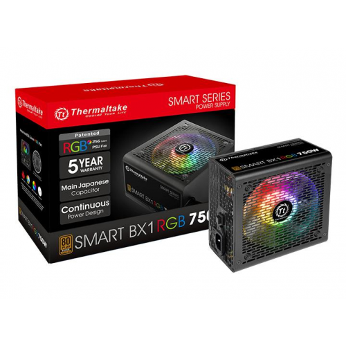Продати Блок живлення Thermaltake Smart BX1 RGB 750W (PS-SPR-0750NHSABE-1) за Trade-In у інтернет-магазині Телемарт - Київ, Дніпро, Україна фото