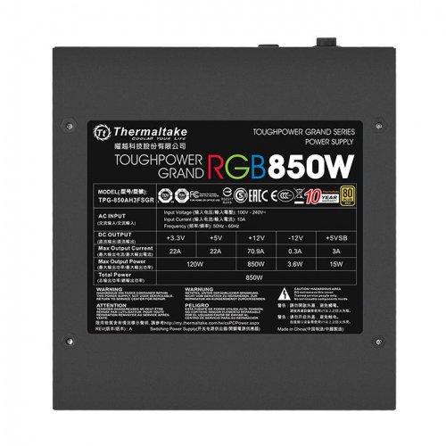Продати Блок живлення Thermaltake Toughpower Grand RGB 850W (PS-TPG-0850FPCG EU-S) за Trade-In у інтернет-магазині Телемарт - Київ, Дніпро, Україна фото