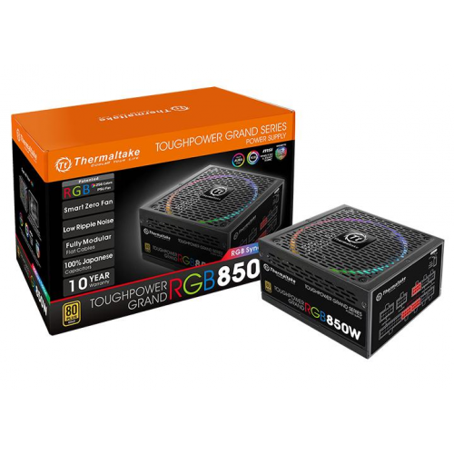 Продати Блок живлення Thermaltake Toughpower Grand RGB 850W (PS-TPG-0850FPCG EU-S) за Trade-In у інтернет-магазині Телемарт - Київ, Дніпро, Україна фото