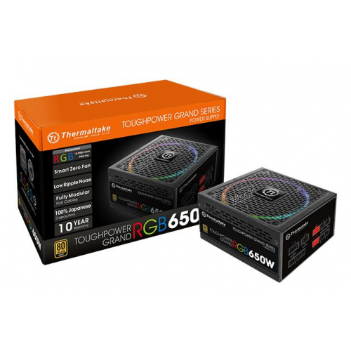 Продать Блок питания Thermaltake Toughpower Grand RGB 650W (PS-TPG-0650FPCG EU-S) по Trade-In интернет-магазине Телемарт - Киев, Днепр, Украина фото