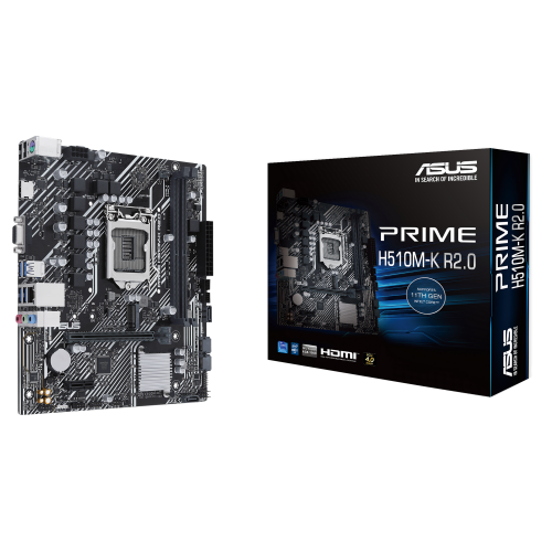 Материнская плата Asus PRIME H510M-K R2.0 (s1200, Intel H470) (Восстановлено продавцом, 926804) купить в Украине | Telemart фото