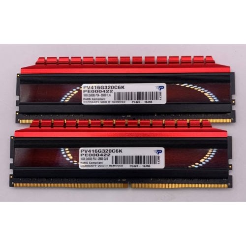 Озу Patriot DDR4 16GB (2x8GB) 3200Mhz Viper 4 Series (PV416G320C6K) (Восстановлено продавцом, 926810) купить в Украине | Telemart фото