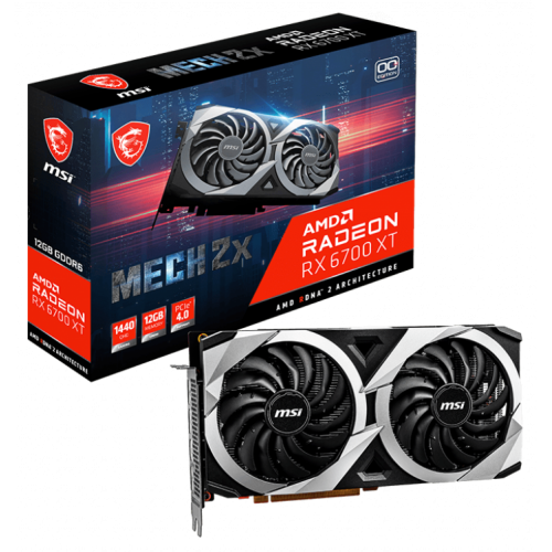 Відеокарта MSI Radeon RX 6700 XT MECH 2X OC 12288MB (RX 6700 XT MECH 2X 12G OC) (Відновлено продавцем, 926843) купити в Україні | Telemart фото