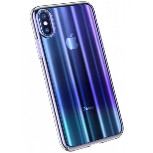 

Baseus для Apple iPhone X Aurora (WIAPIPHX-JG03) Transparent Blue