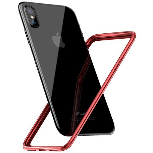 

Baseus для Apple iPhone X Hard And Soft Border (FRAPIPHX-09) Red