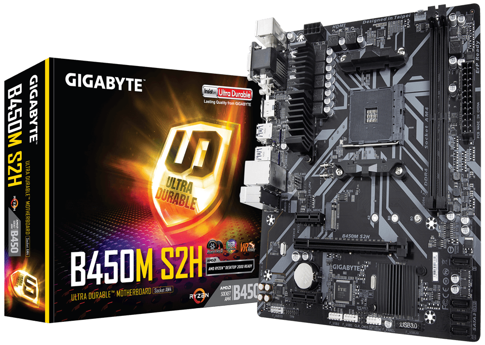 Gigabyte best sale b450 s3h