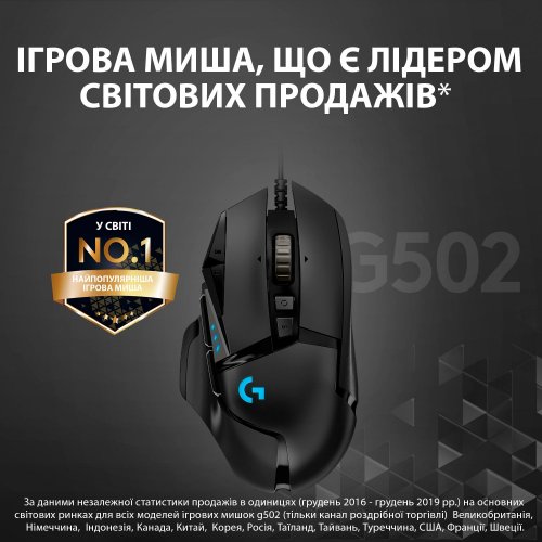 Фото Мышка Logitech G502 Hero (910-005470) Black