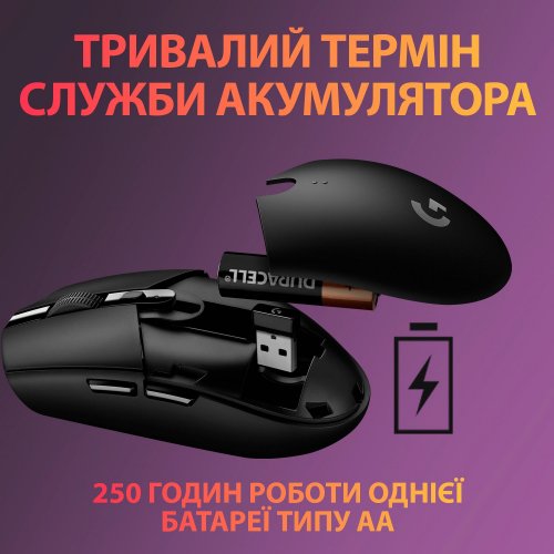 Photo Mouse Logitech G305 Lightspeed (910-005282) Black