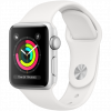 Photo Apple Watch Series 3 GPS 38mm Aluminium Case with White Sport Band (MTEY2) Silver