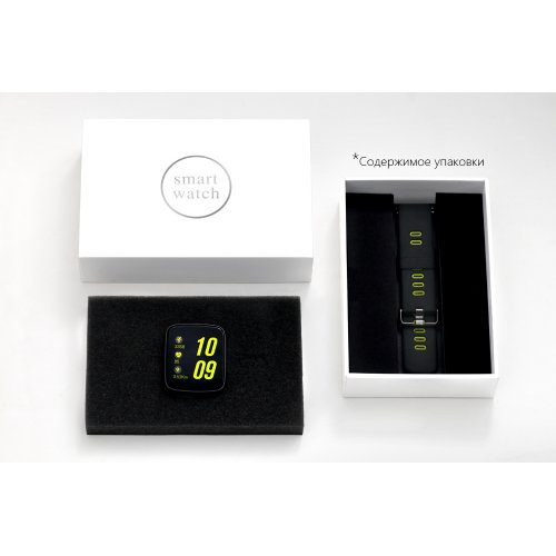 Купить Умные часы Nomi W20 Black/Yellow - цена в Харькове, Киеве, Днепре, Одессе
в интернет-магазине Telemart фото