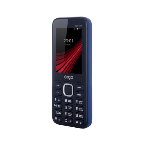 Купить Мобильный телефон ERGO F243 Swift Dual Sim Blue - цена в Харькове, Киеве, Днепре, Одессе
в интернет-магазине Telemart фото