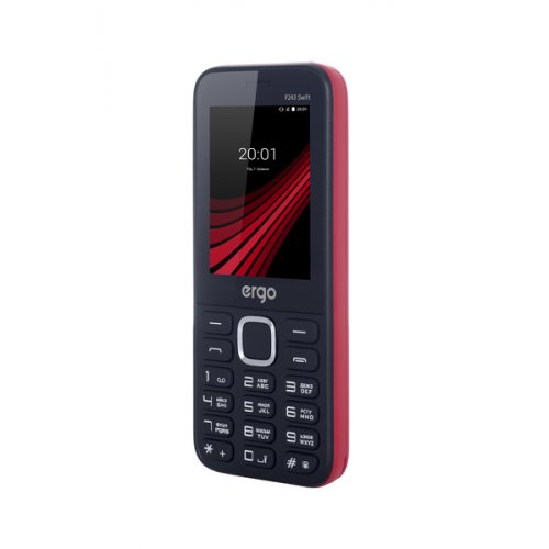 Купити Мобільний телефон ERGO F243 Swift Dual Sim Red - ціна в Києві, Львові, Вінниці, Хмельницькому, Франківську, Україні | інтернет-магазин TELEMART.UA фото