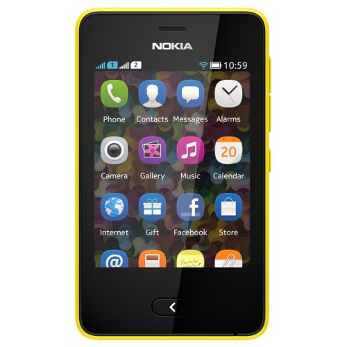 Мобильный телефон Nokia Asha 501 Dual Sim Yellow купить в Украине: Киев, Днепр, Харьков, Одесса  | Низкая цена, отзывы, характеристики от TELEMART фото
