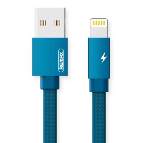 Купить USB Кабель Remax Kerolla USB to Lightning Data/Charge 1m (RC-094I1M-BLUE) Blue - цена в Харькове, Киеве, Днепре, Одессе
в интернет-магазине Telemart фото