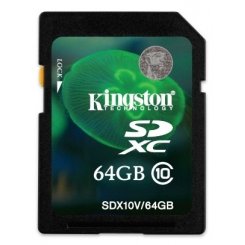Карта памяти Kingston SDXC 64GB Class 10 Value (SDX10V/64GB)
