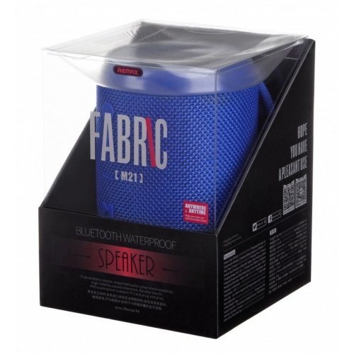 Купити Портативна акустика Remax RB-M21 (RB-M21-BLUE) Blue - ціна в Києві, Львові, Вінниці, Хмельницькому, Франківську, Україні | інтернет-магазин TELEMART.UA фото
