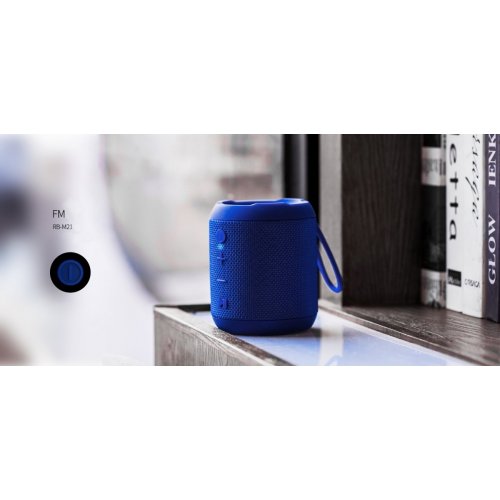 Купити Портативна акустика Remax RB-M21 (RB-M21-BLUE) Blue - ціна в Києві, Львові, Вінниці, Хмельницькому, Франківську, Україні | інтернет-магазин TELEMART.UA фото