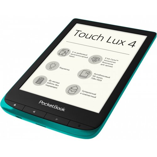 Купить Электронная книга PocketBook 627 Touch Lux 4 (PB627-C-CIS) Emerald - цена в Харькове, Киеве, Днепре, Одессе
в интернет-магазине Telemart фото