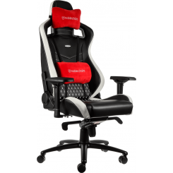 Фото Игровое кресло Noblechairs EPIC Series Real Leather (NBL-RL-EPC-001) Black/White/Red