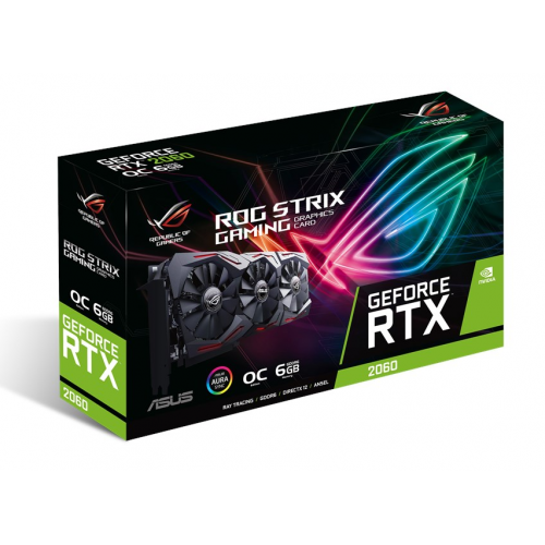 Photo Video Graphic Card Asus ROG GeForce RTX 2060 STRIX OC 6144MB (ROG-STRIX-RTX2060-O6G-GAMING)