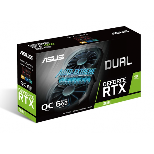 Photo Video Graphic Card Asus GeForce RTX 2060 Dual OC 6144MB (DUAL-RTX2060-O6G)