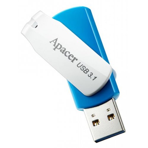 Купить Накопитель Apacer AH357 64GB USB 3.1 (AP64GAH357U-1) Blue - цена в Харькове, Киеве, Днепре, Одессе
в интернет-магазине Telemart фото