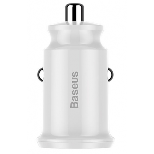 Автомобільний зарядний пристрій Baseus Grain 5V 3.1A 2 USB (CCALL-ML02) White купити в Україні: Київ, Львів, Хмельницький, Тернопіль, Івано-Франківськ | Низька ціна, відгуки, характеристики від TELEMART фото