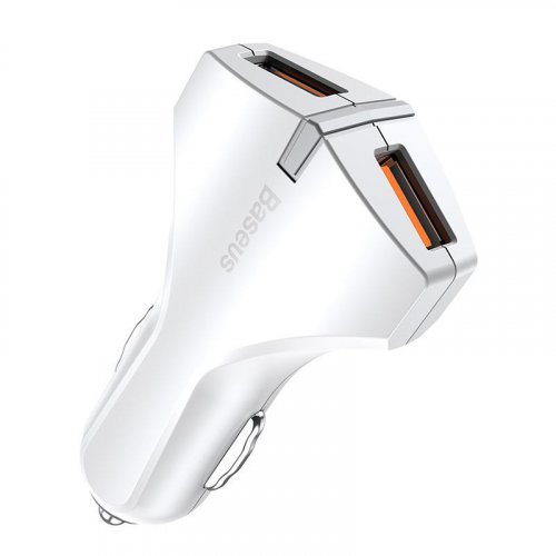 

Baseus Rocket 3A QC 3.0 Fast Charge 2 USB (CCALL-RK02) White