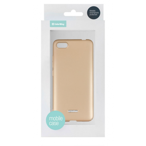 Чохол ColorWay PC для Xiaomi Redmi 6A (CW-CPLXR6A-GD) Gold купити в Україні: Київ, Львів, Хмельницький, Тернопіль, Івано-Франківськ | Низька ціна, відгуки, характеристики від TELEMART фото