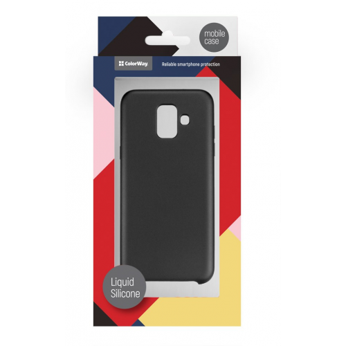 Чохол ColorWay Liquid Silicone для Samsung A600 (CW-CLSSGA600-BK) Black купити в Україні | Telemart фото