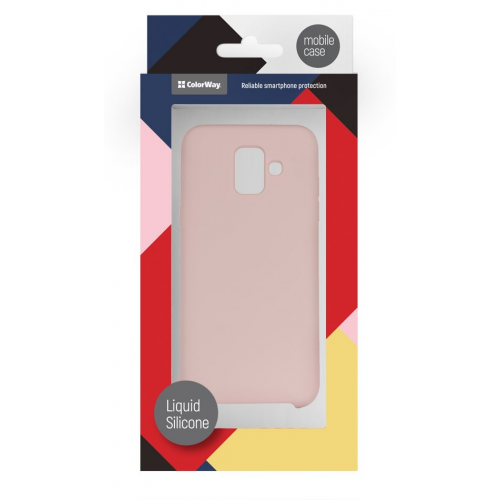 Чохол ColorWay Liquid Silicone для Samsung A600 (CW-CLSSGA600-PP) Pink купити в Україні | Telemart фото