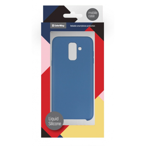 Чохол ColorWay Liquid Silicone для Samsung A605 (CW-CLSSGA605-DB) Blue купити в Україні: Київ, Львів, Хмельницький, Тернопіль, Івано-Франківськ | Низька ціна, відгуки, характеристики від TELEMART фото