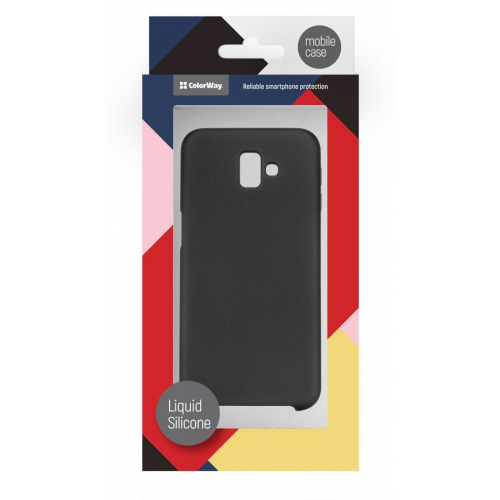 Чохол ColorWay Liquid Silicone для Samsung J6 plus (J610) (CW-CLSSGJ610F-BK) Black купити в Україні | Telemart фото