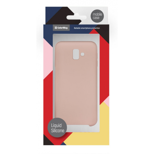 Чохол ColorWay Liquid Silicone для Samsung J6 plus (J610) (CW-CLSSGJ610F-PS) Pink Sand купити в Україні | Telemart фото