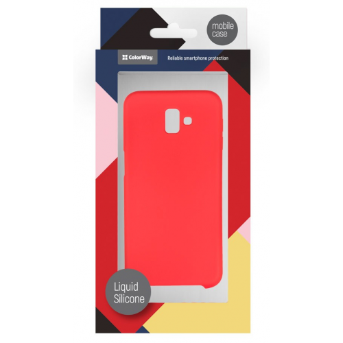 Чехол ColorWay Liquid Silicone для Samsung J6 plus (J610) (CW-CLSSGJ610F-RD) Red купить в Украине | Telemart фото