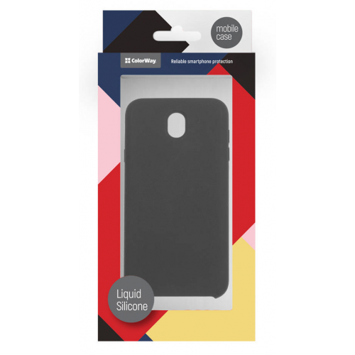 Чохол ColorWay Liquid Silicone для Samsung J7 (2017) J730 (CW-CLSSJ730-BK) Black купити в Україні | Telemart фото