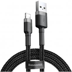 Кабель Baseus Cafule Cable USB to Lightning 2.4A 0.5m (CALKLF-AG1) Grey/Black