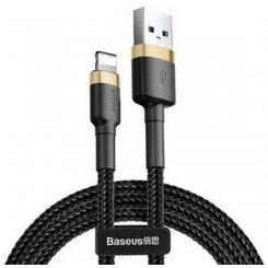 Кабель Baseus Cafule Cable USB to Lightning 2.4A 1m (CALKLF-BV1) Gold/Black