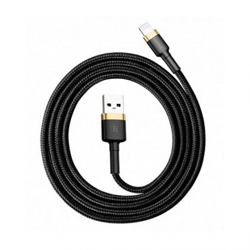 Купить Кабель Baseus Cafule Cable USB to Lightning 2.4A 1m (CALKLF-BV1) Gold/Black - цена в Харькове, Киеве, Днепре, Одессе
в интернет-магазине Telemart фото